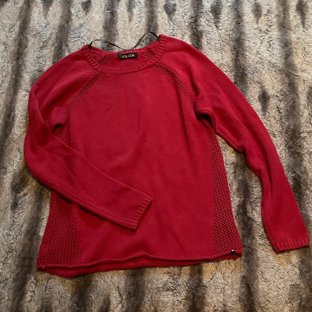 Red Volcom sweater
